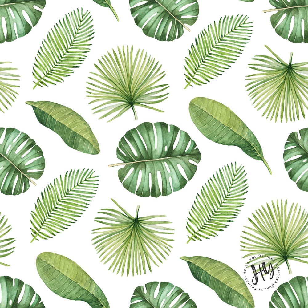 Tropical Leaf Pattern Freebie Hello You Designs