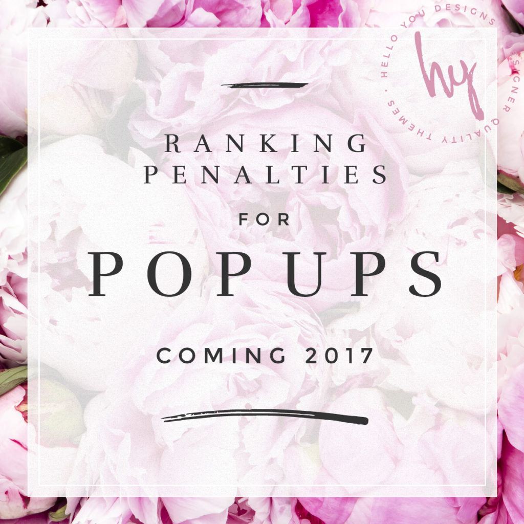 Ranking Penalties Coming for Pop Ups in 2017