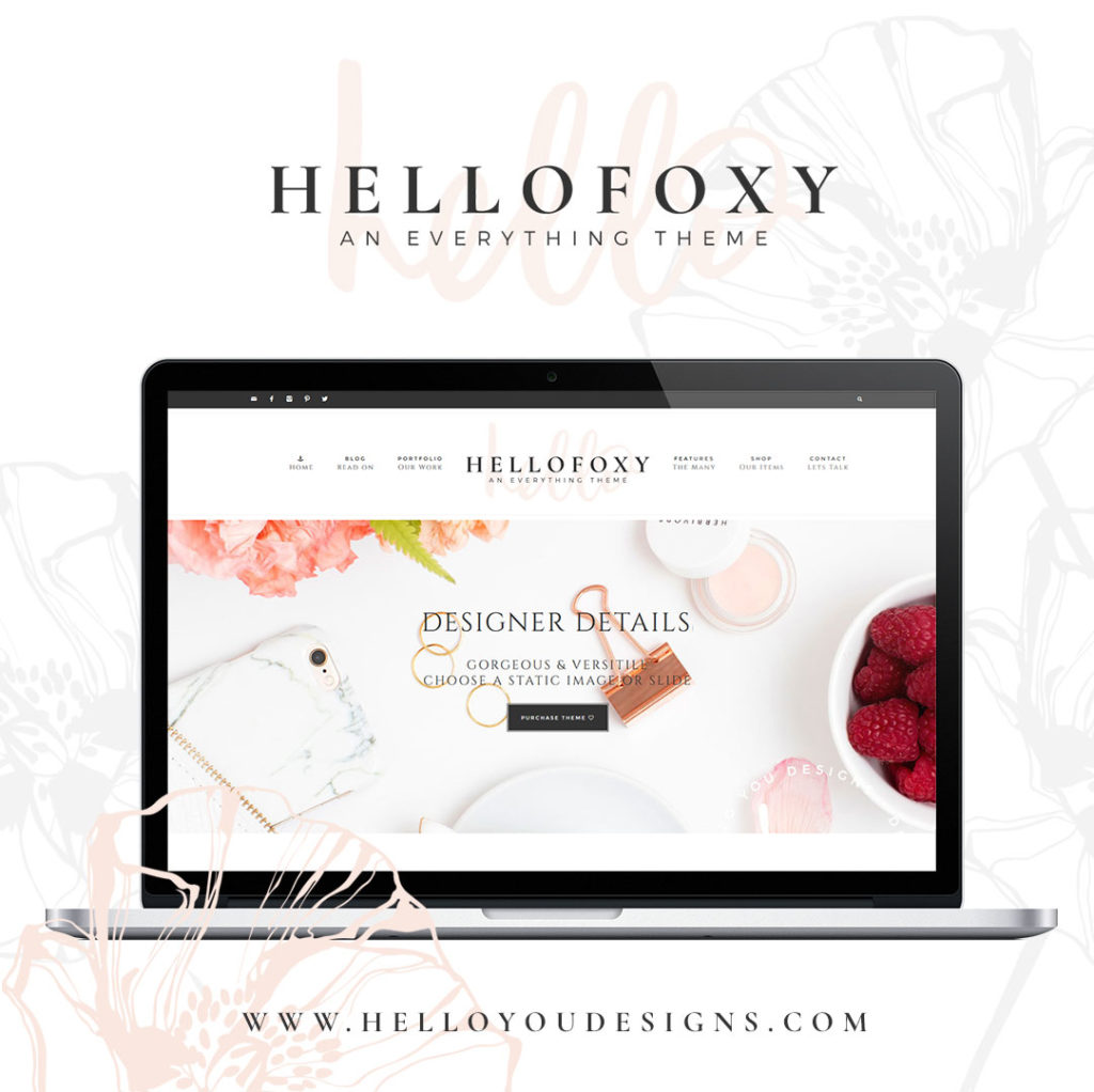 Hello Foxy Theme – for the female entrepreneur