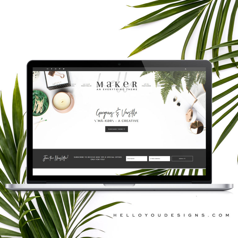 Hello Maker Theme for the Creative Entrepreneur