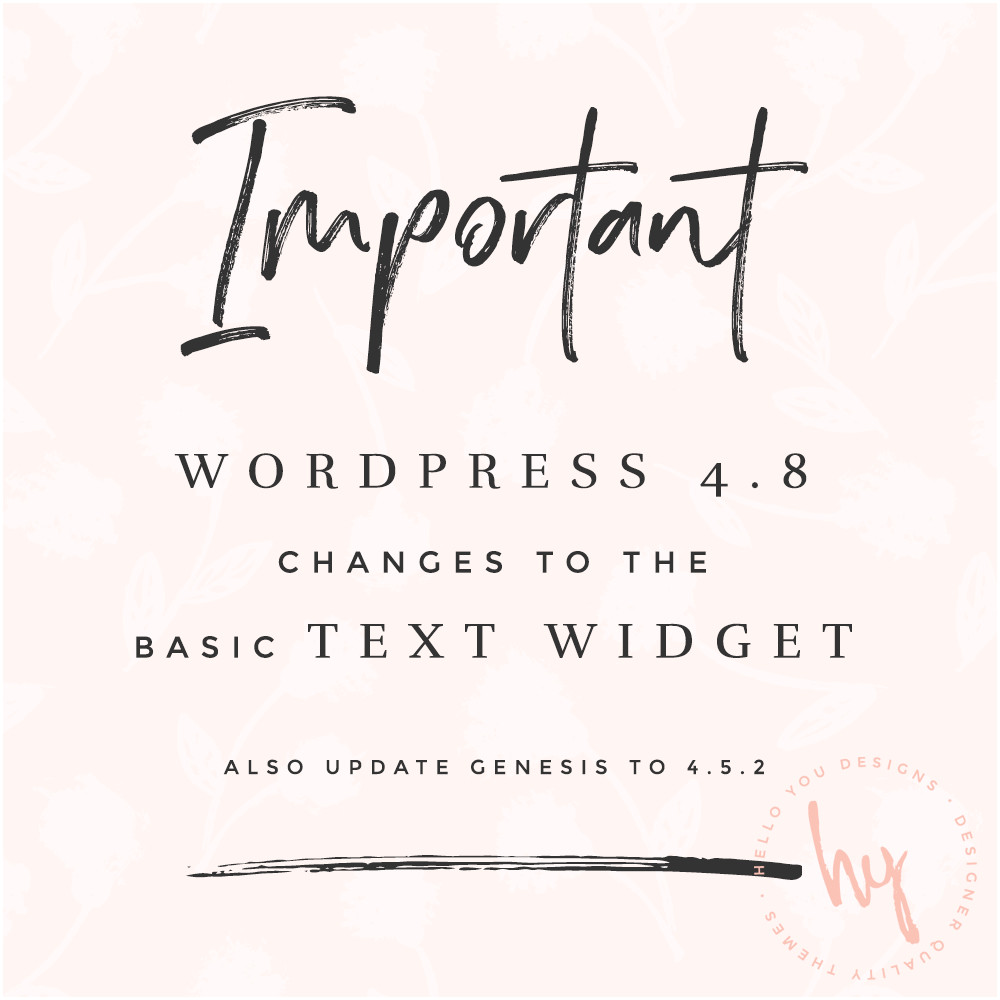 Text Widgets Get an Update in WordPress 4.8