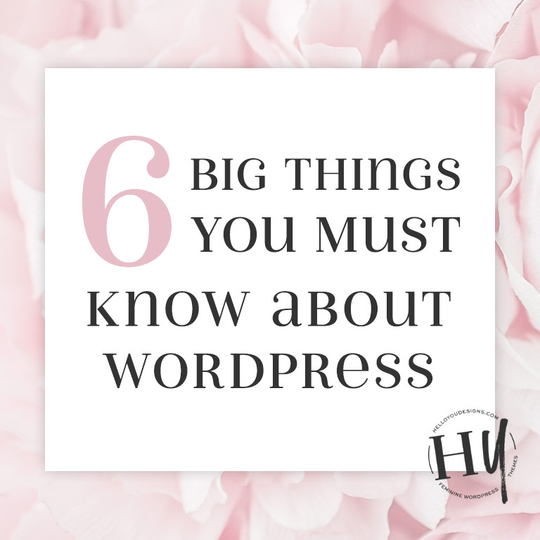 6 big things you need to know about WordPress