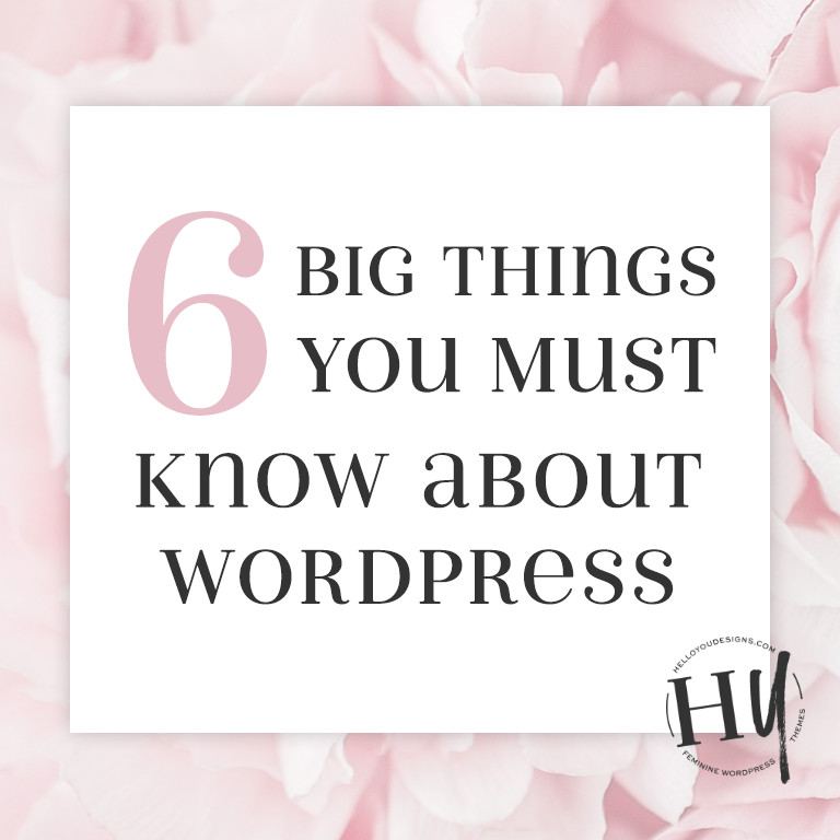 6 Things you need to know about WordPress before you get started