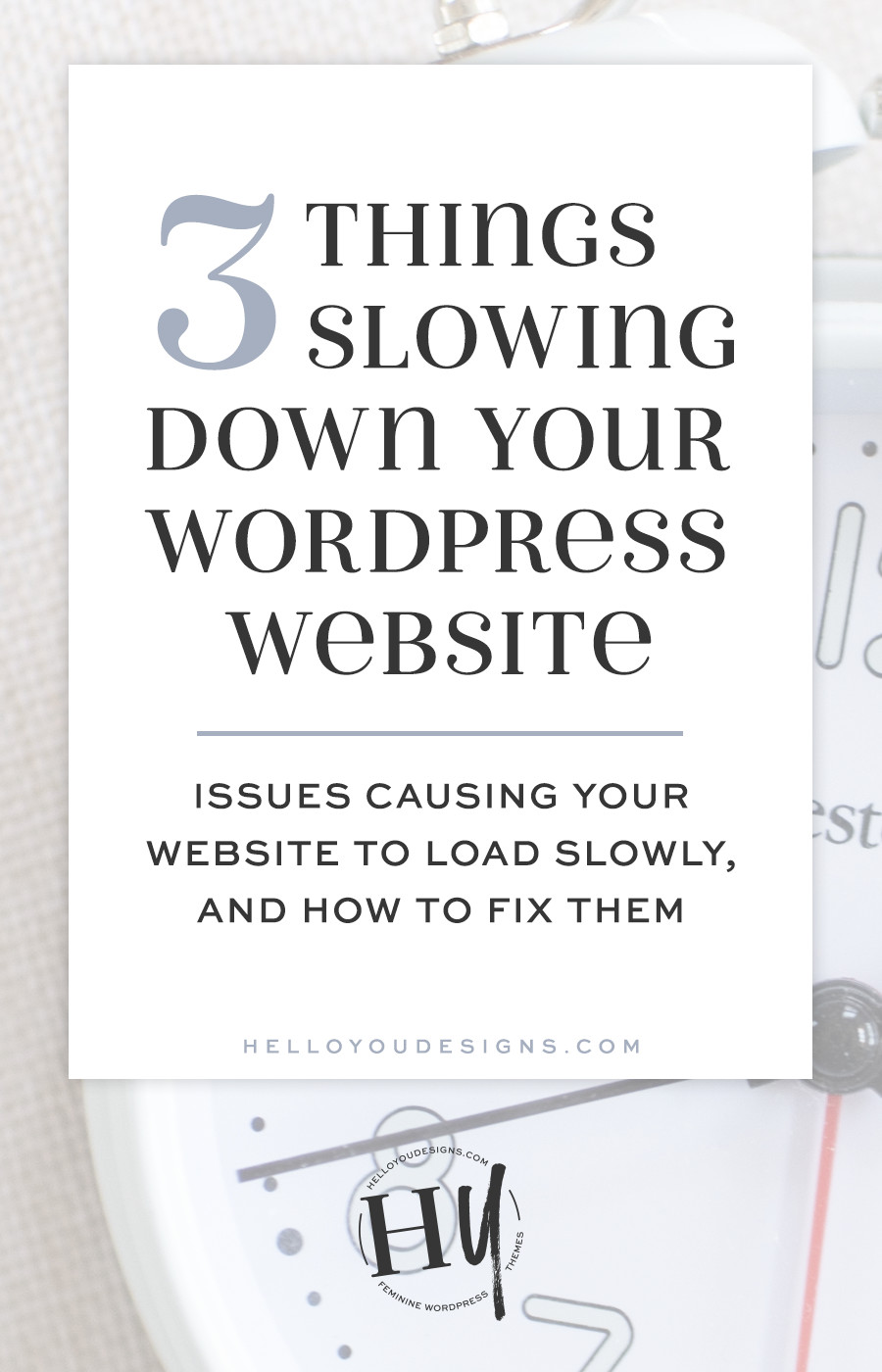 3 things slowing down your wordpress website
