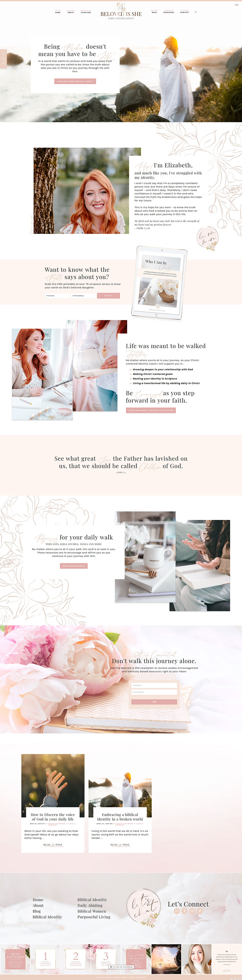 Hello Coach Feminine WordPRess Theme