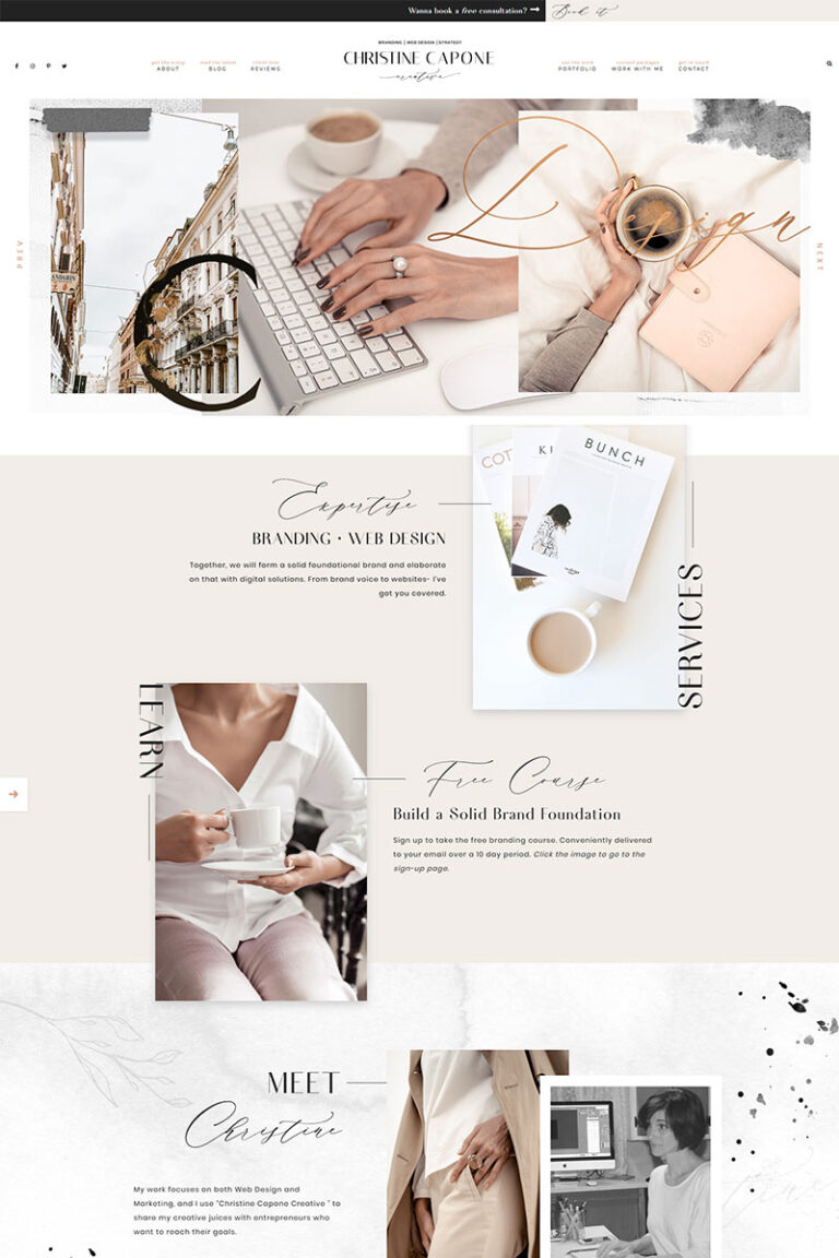Hello Blush Feminine WordPress Theme