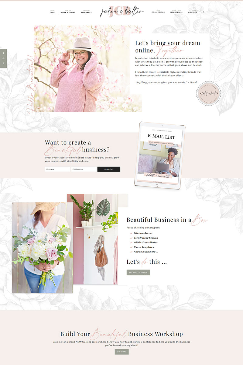 Hello Coach Feminine WordPRess Theme