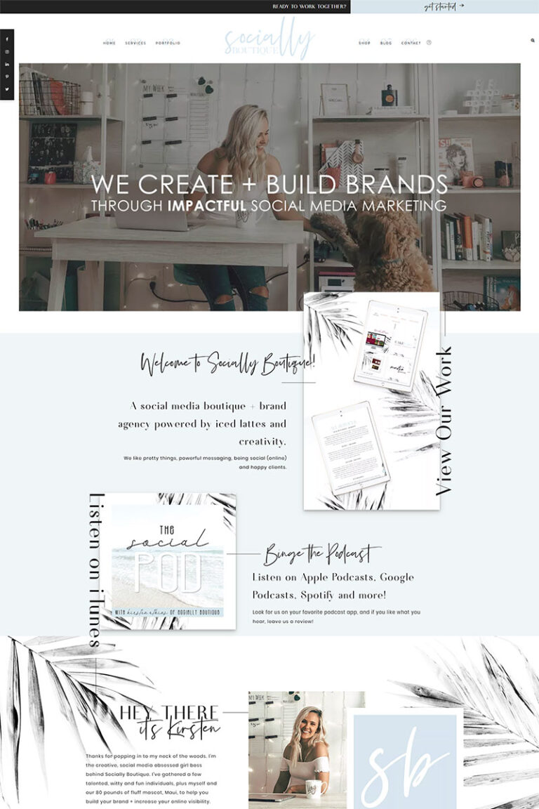 Hello Blush Feminine WordPress Theme