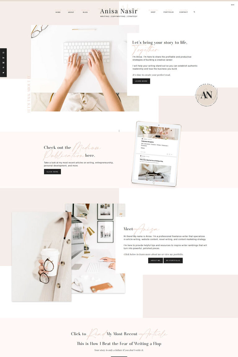 Hello Coach Feminine WordPRess Theme