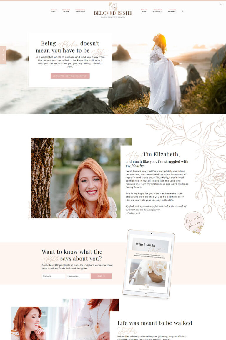 Hello Coach Feminine WordPRess Theme
