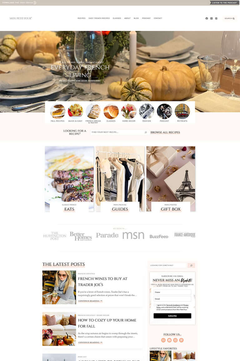 Hello Blogger WordPress Theme Food Blogger