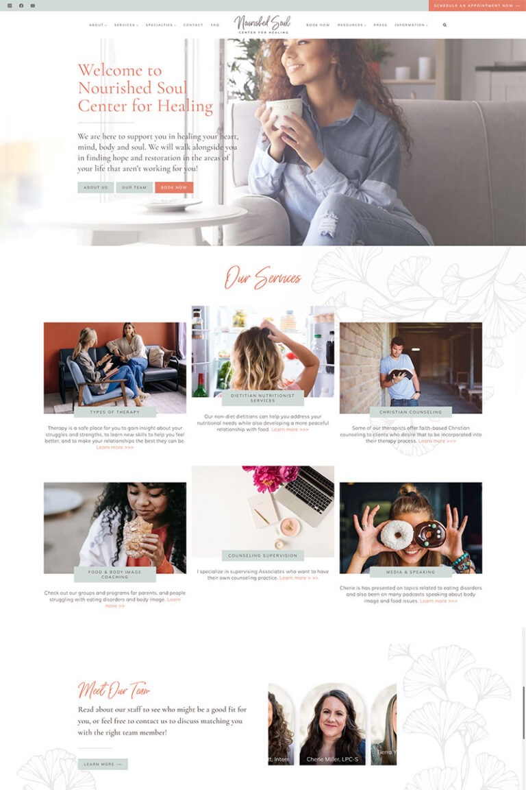 Hello Orchid WordPress Theme Health Therapy example