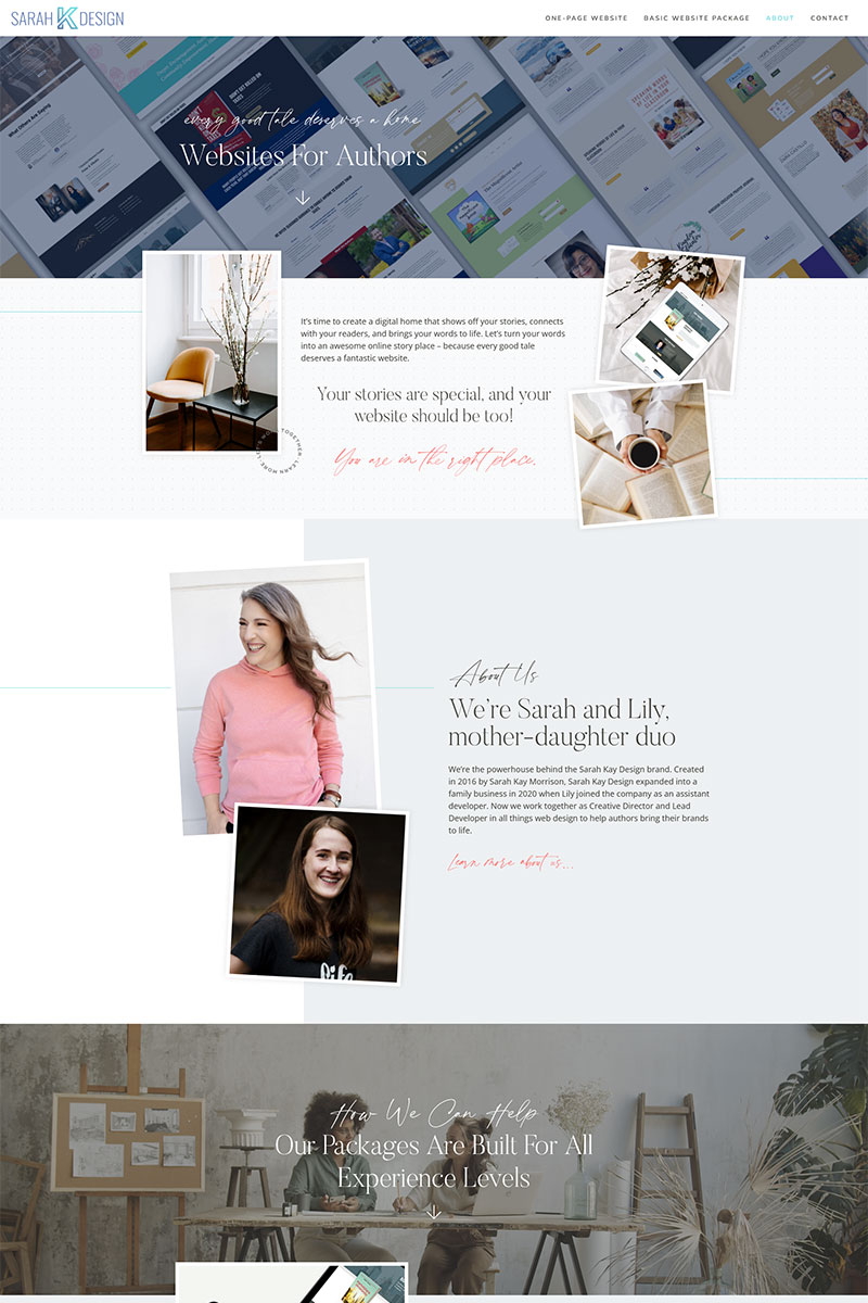 sarah kay design Hello Iris Website Template WordPress