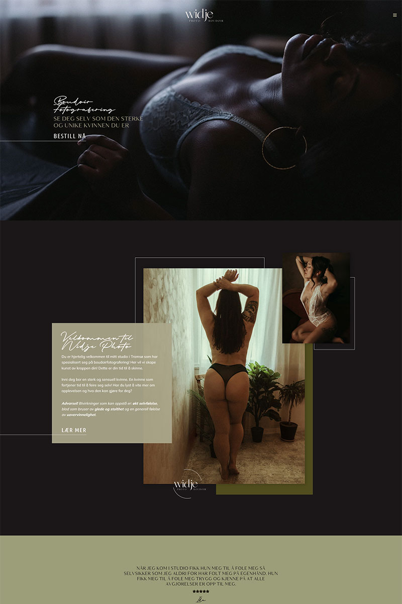 boudoir photography Hello Boss Theme WordPress