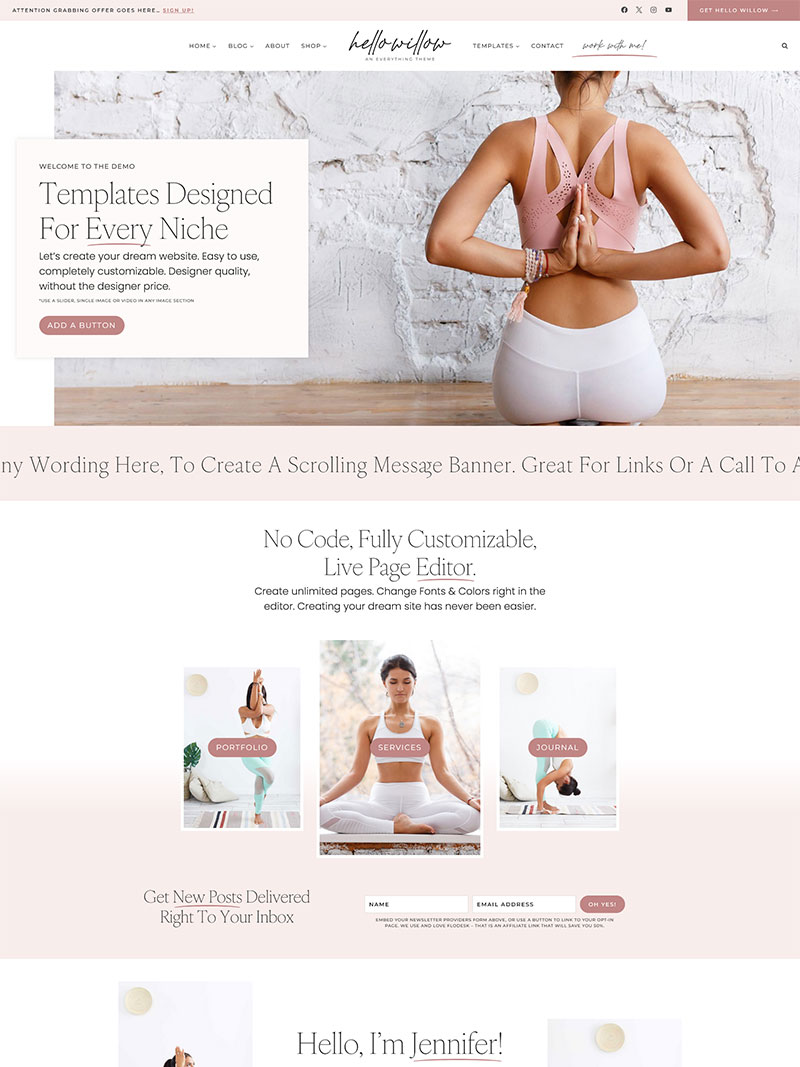 Hello Willow WordPress Theme