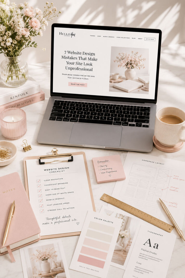 7 Website Design Mistakes That Make Your Site Look Unprofessional