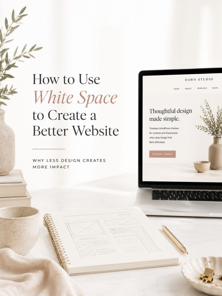 How to Use White Space to Create a More Beautiful Website