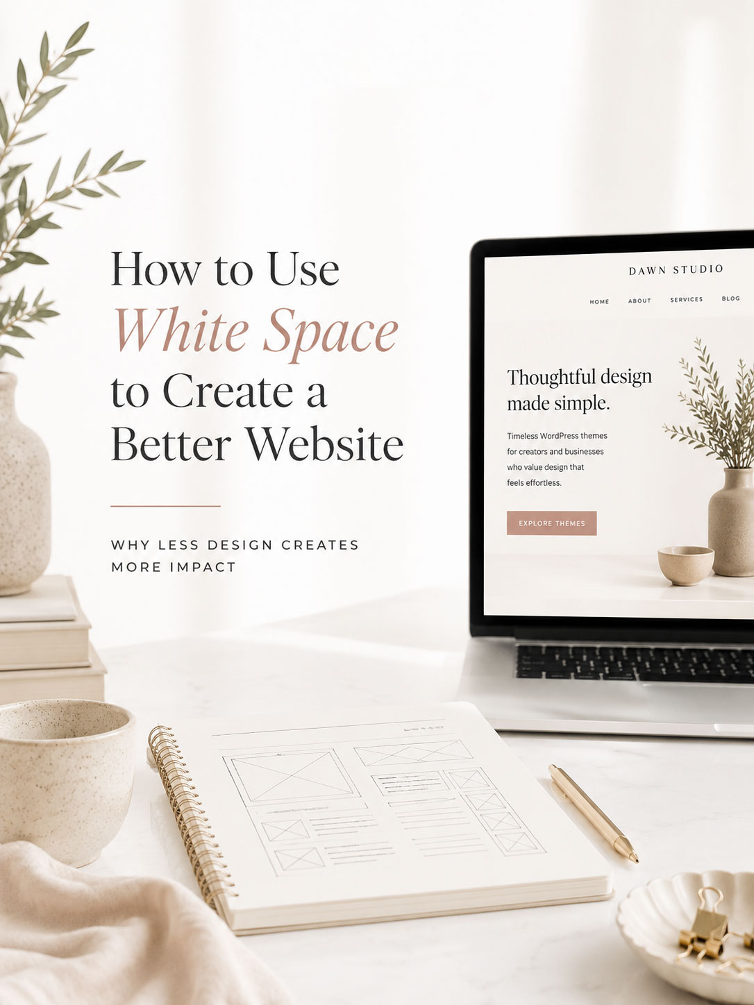 How to Use White Space to Create a More Beautiful Website